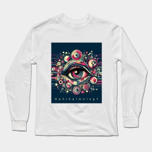 Colorful Abstract pink eye Ophthalmology,brafdesign Long Sleeve T-Shirt